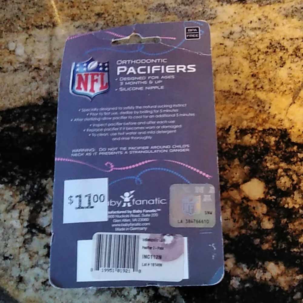 Colts orthopedic Pacifiers - Picture 2 of 2